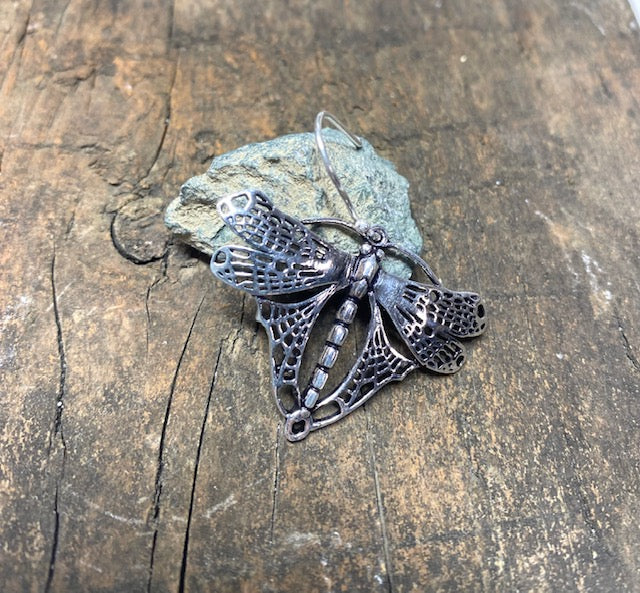 Dragonfly Brass Earrings