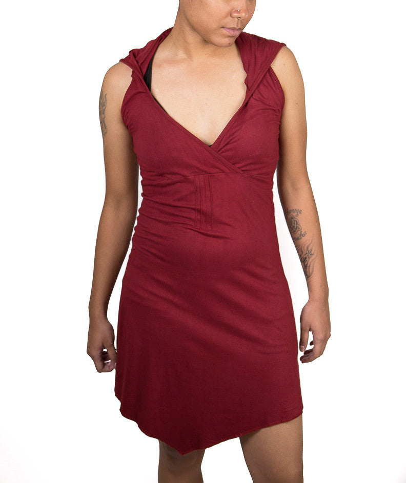 Hooded Pixie Dress Red / XL Hooded Pixie Dress Red / XL