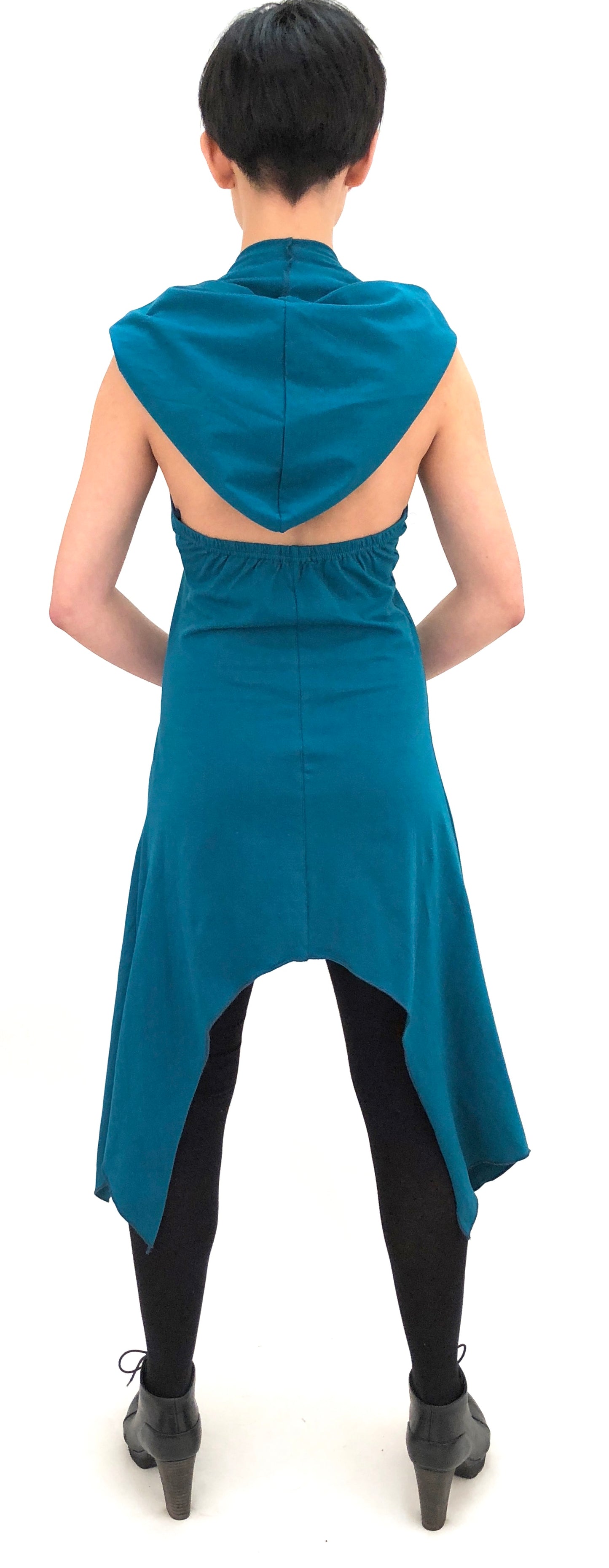 MR428 Geo Hood Dress - Mishu Boutique