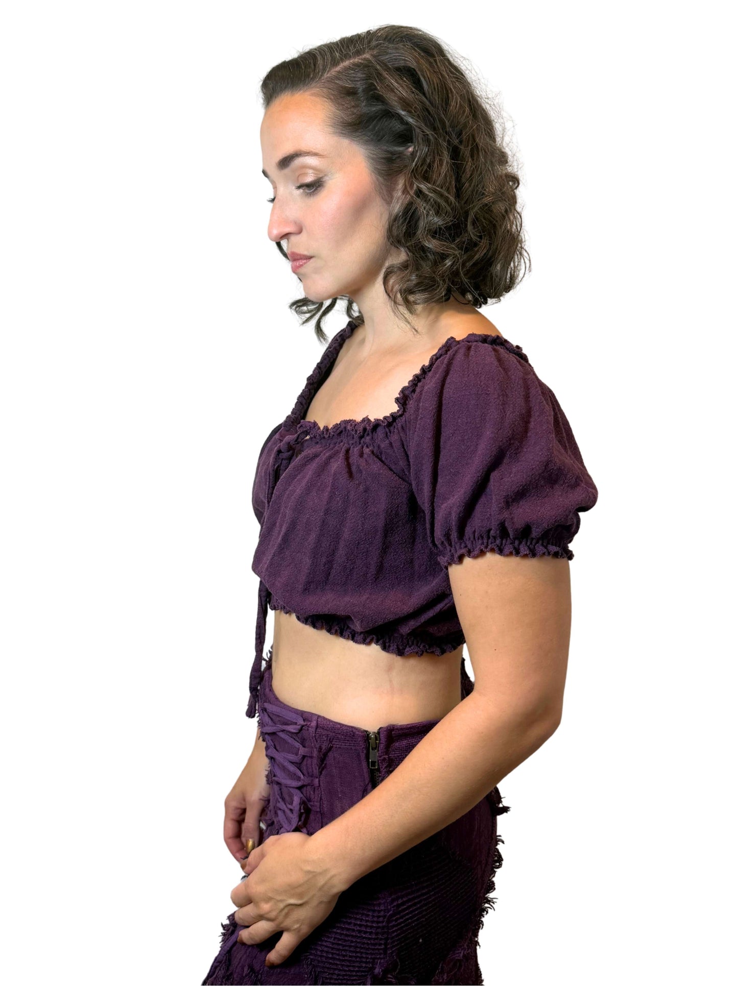 Peasant crop top