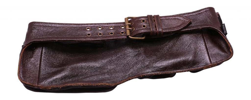 Leather Utility Double Pocket Belt - Mishu Boutique