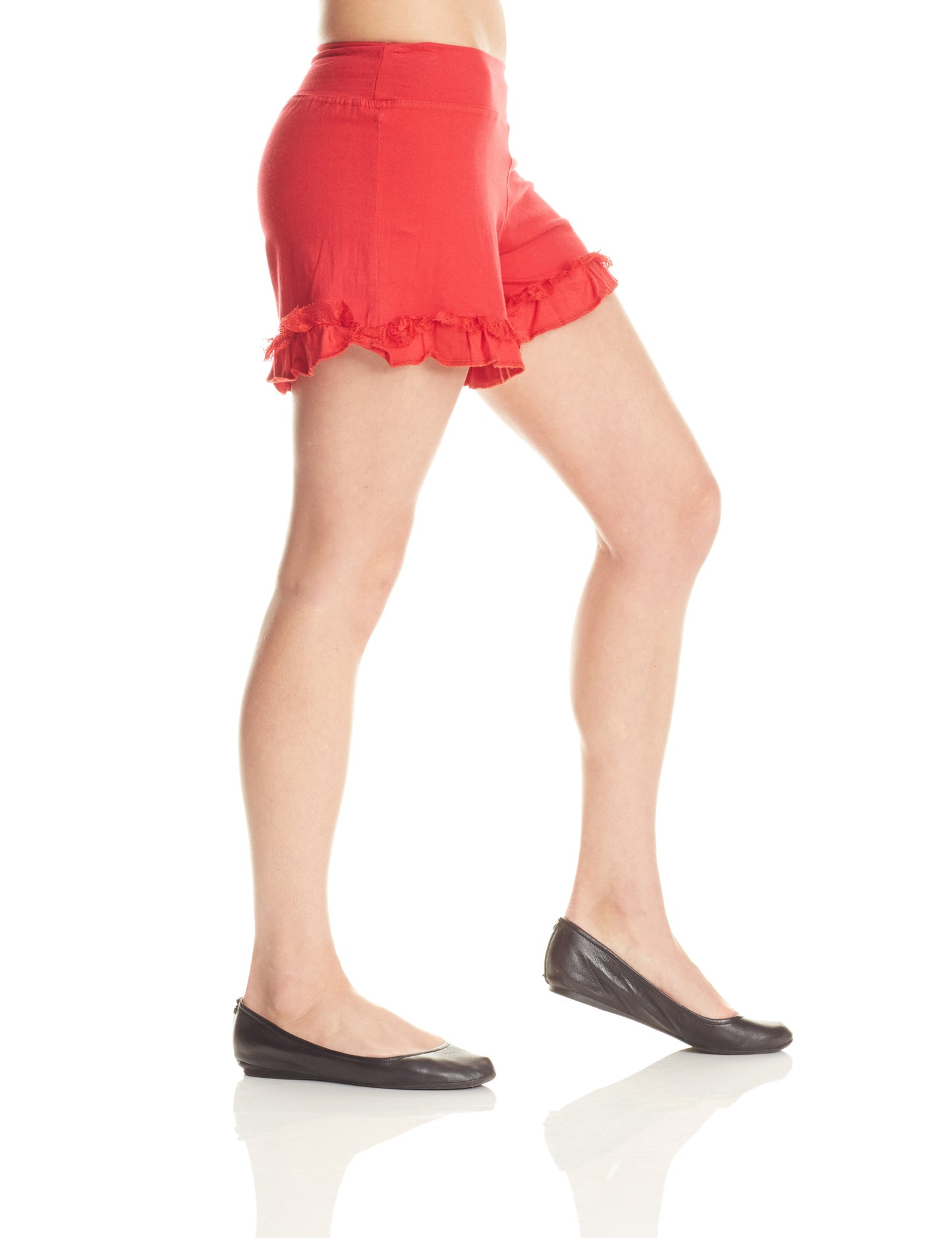 M103-B Lace Ruffle Shorts - Mishu Boutique